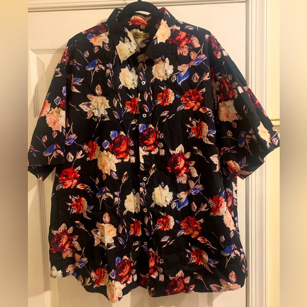 Mens Coevals Club Short Sleeve Button Down Hawain Shirt XXL